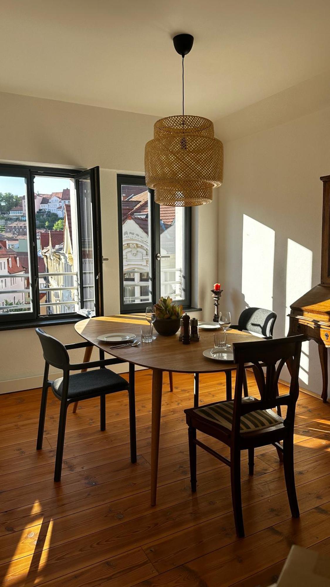 Ruhige-Moderne Wohnung Mit Burgblick Meissen Luaran gambar